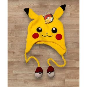 Pokemon Pikachu Knit Beanie Hat BioWorld 2015 OFFICIAL Skull Cap Winter Hat